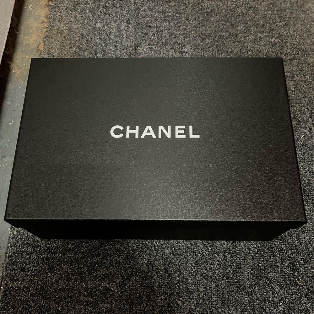 Chanel empty shoe box.
